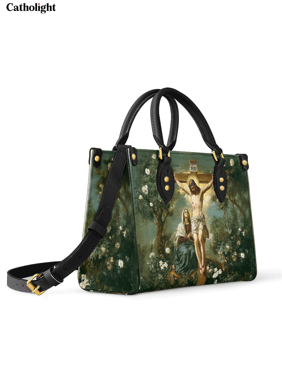 Divina  The Cross of Redemption Leather Bag
