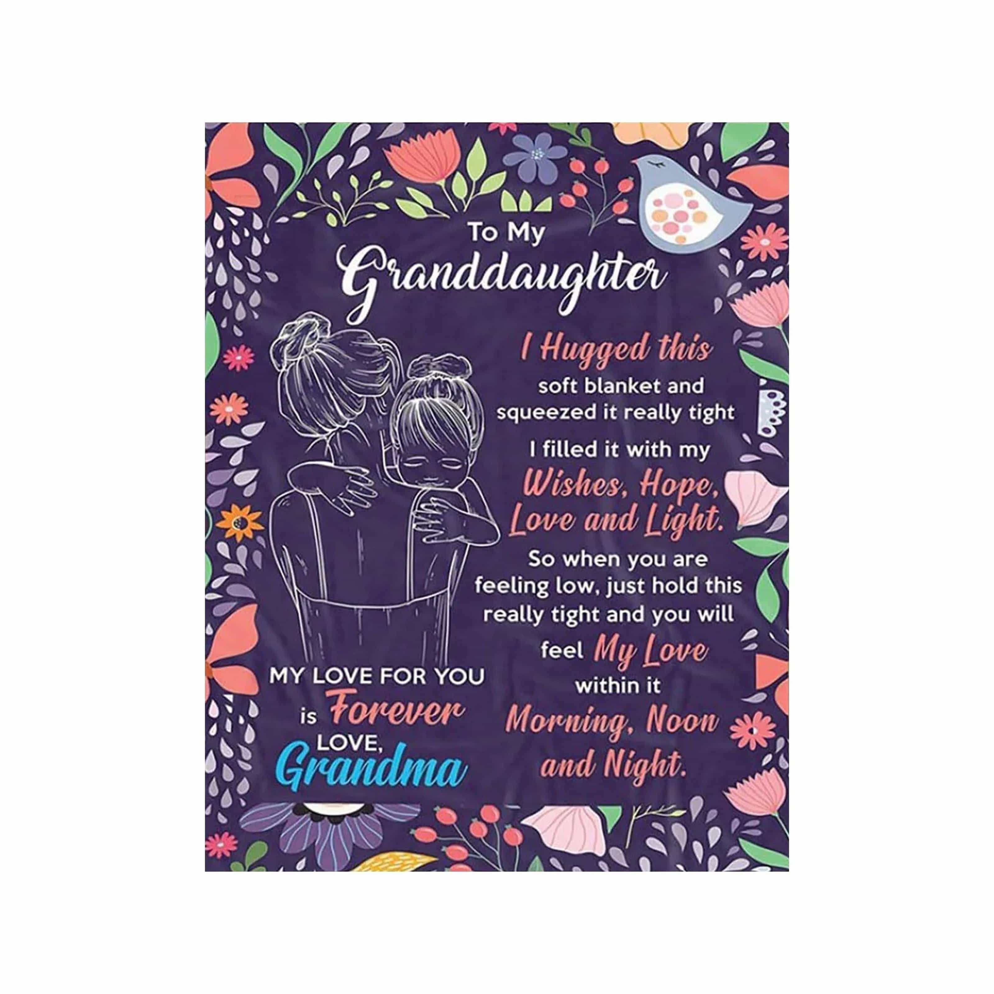 Forever Love – Grandma to Granddaughter Blanket by Divina