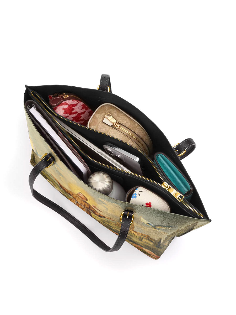 Divina The Spirit of Nature Leather Tote Bag