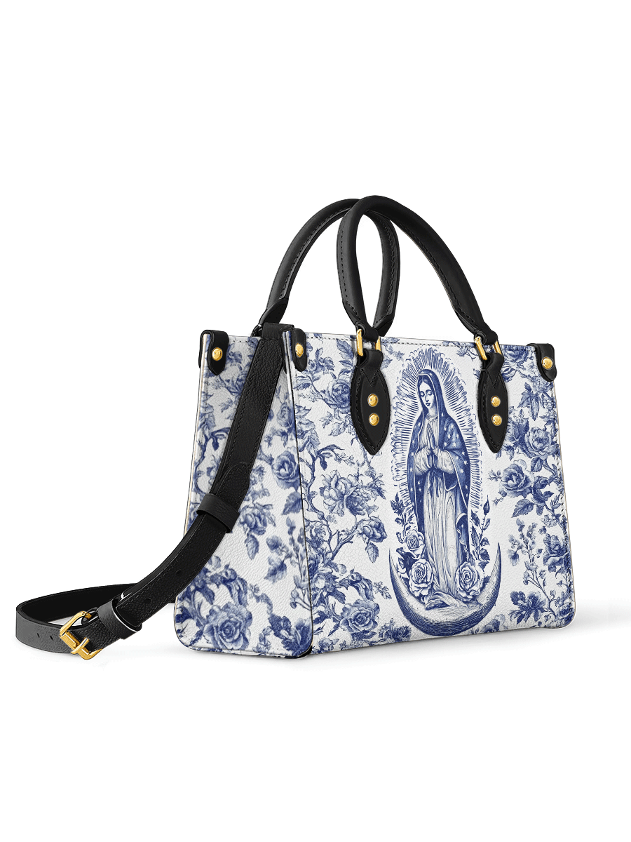 Divina Sacred Serenity Virgin Mary Leather Bag