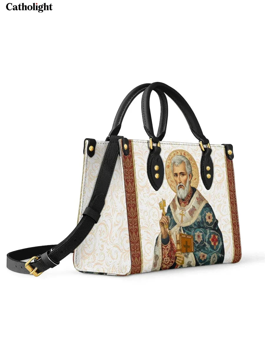 Divina  Saint Peter Reverence Leather Bag