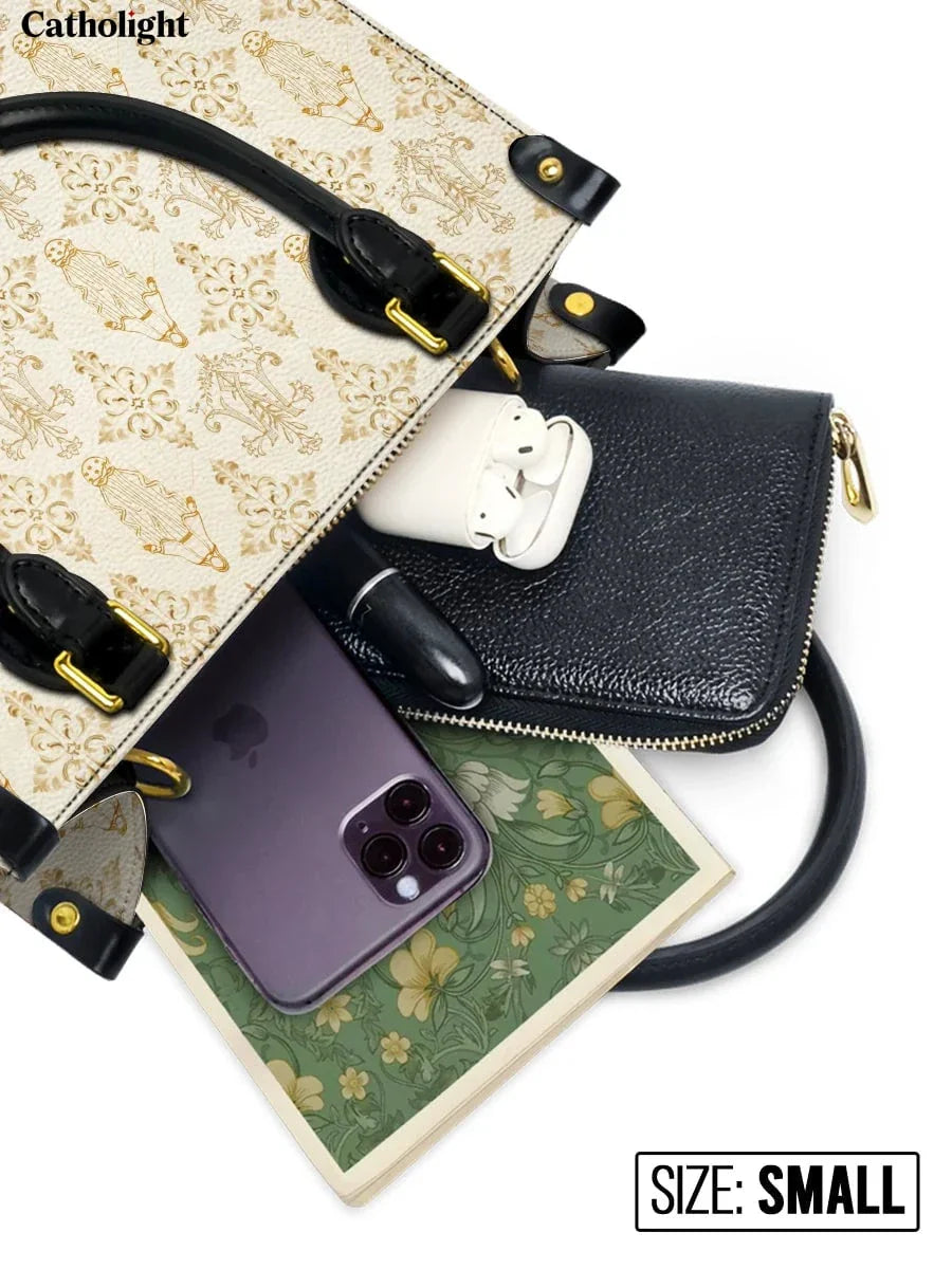 Divina  The Ave Maria Pattern Leather Bag
