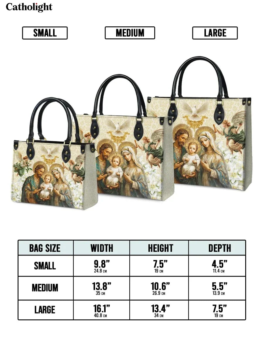 Divina Holy Family Sacred Leather Bag