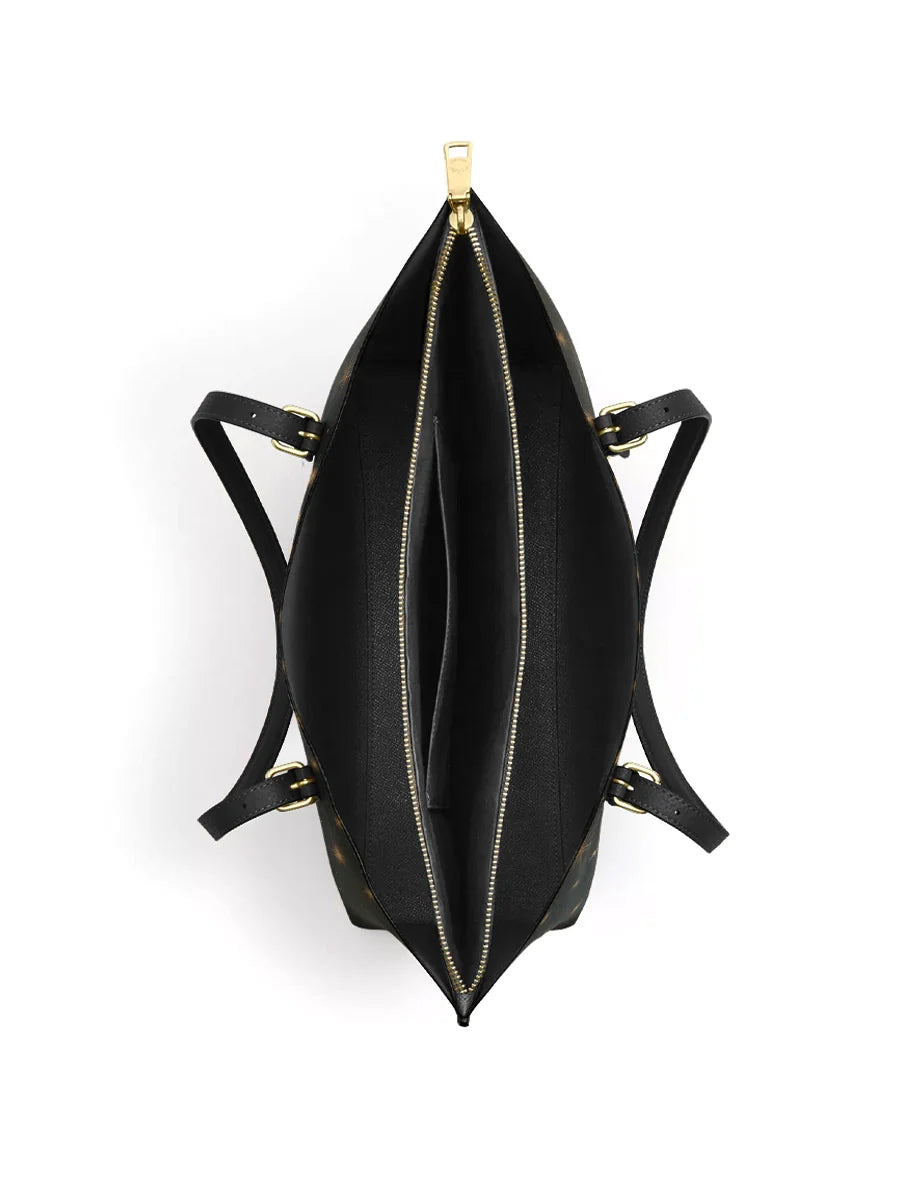 Divina The Queen of Heaven Leather Tote Bag