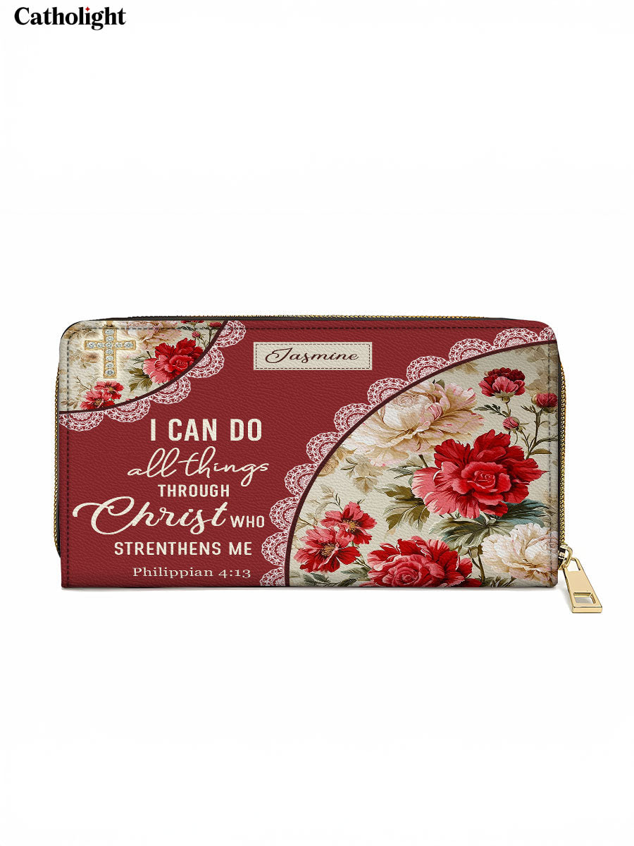 Divina Blooming With Faith Leather Wallet Purse
