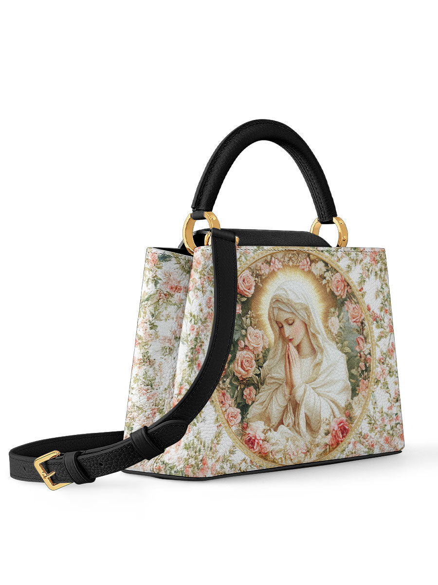 Divina Virgin Mary's Grace Leather Satchel Bag