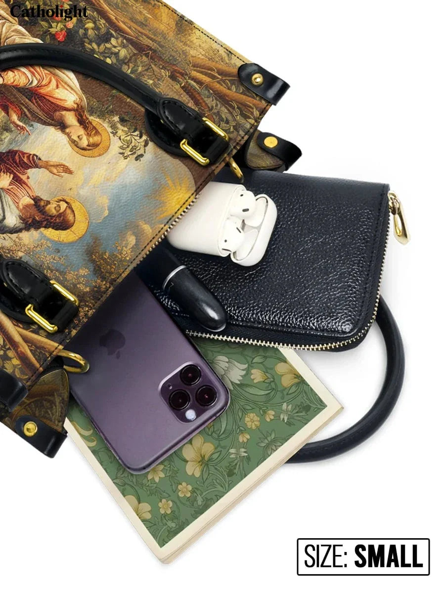 Divina  Christ and Mary Magdalene Leather Bag