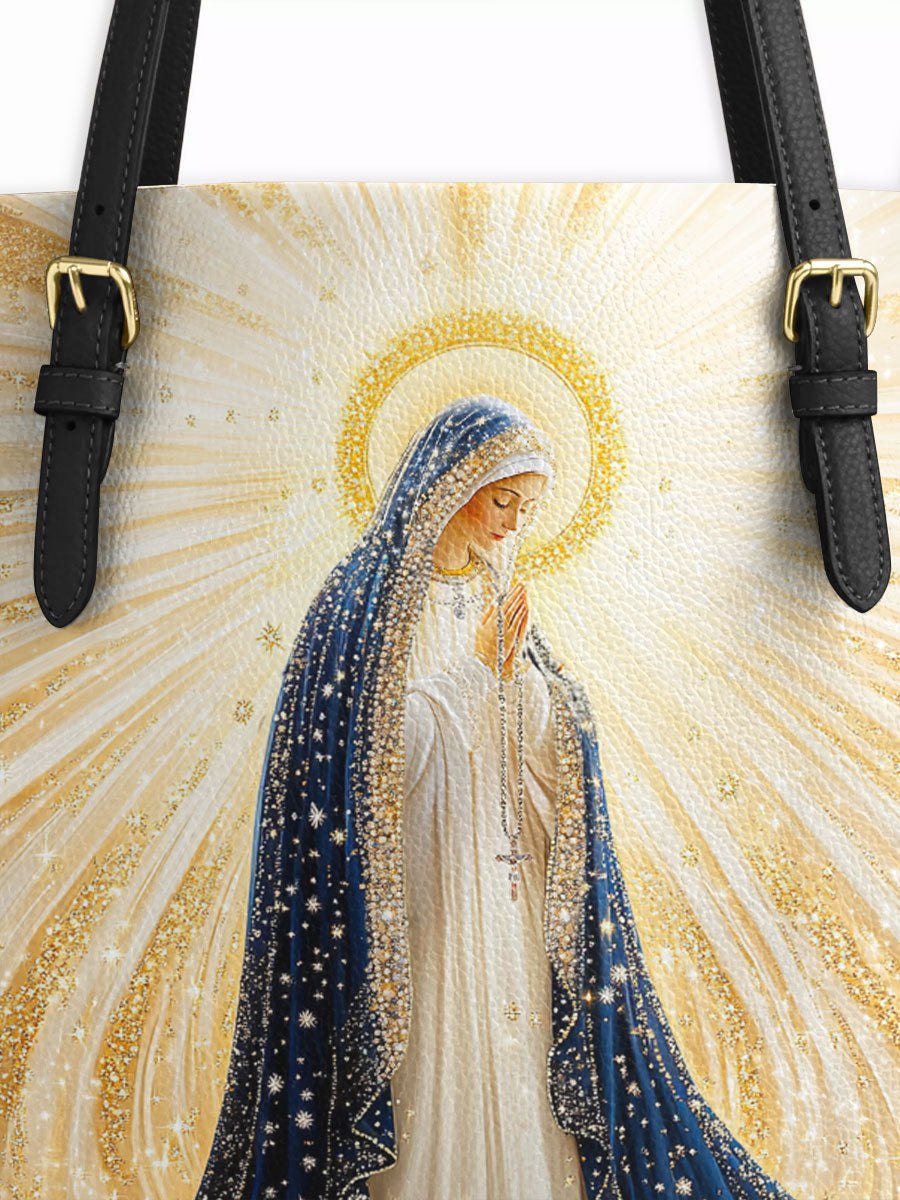 Divina Our Lady’s Eternal Glow Leather Tote Bag