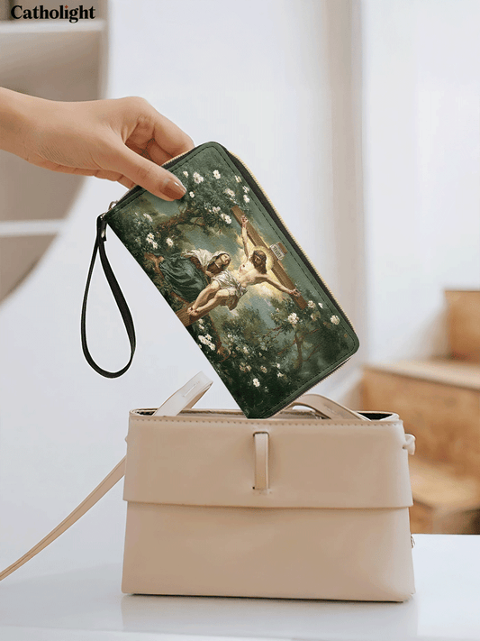 Divina  The Cross of Redemption - Leather Wallet Purse