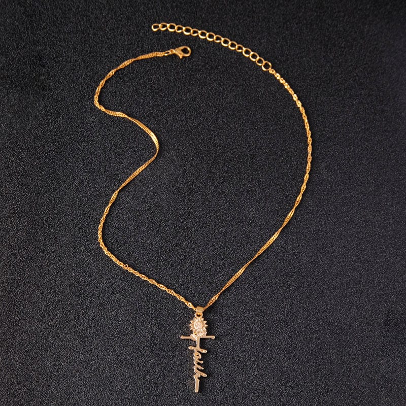 "Faith" Sunflower Necklace by Divina