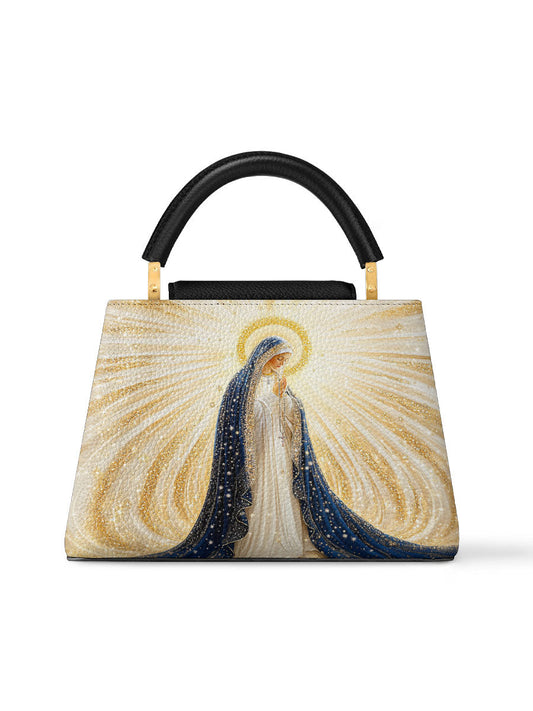 Divina Our Lady’s Eternal Glow Leather Satchel Bag