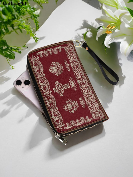 Divina  Liturgical Elegance Leather Wallet Purse