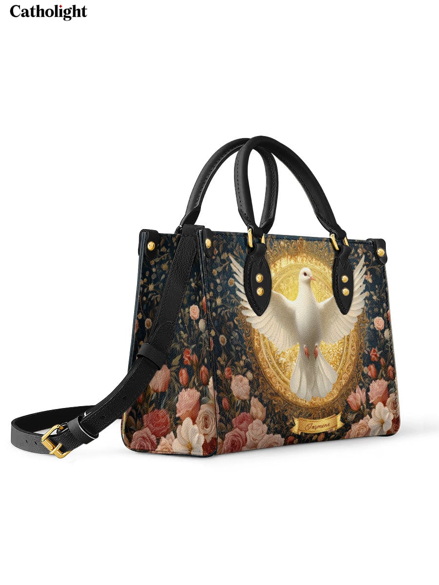 Divina Dove of Eternal Light Personalized Leather Bag