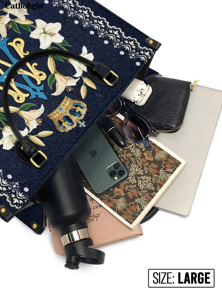 Divina  Crown Of Grace Leather Bag