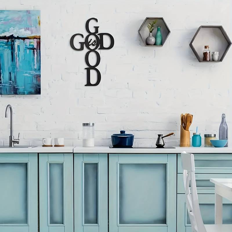 "God Is Good" Handmade Metal Wall Decor by Divina