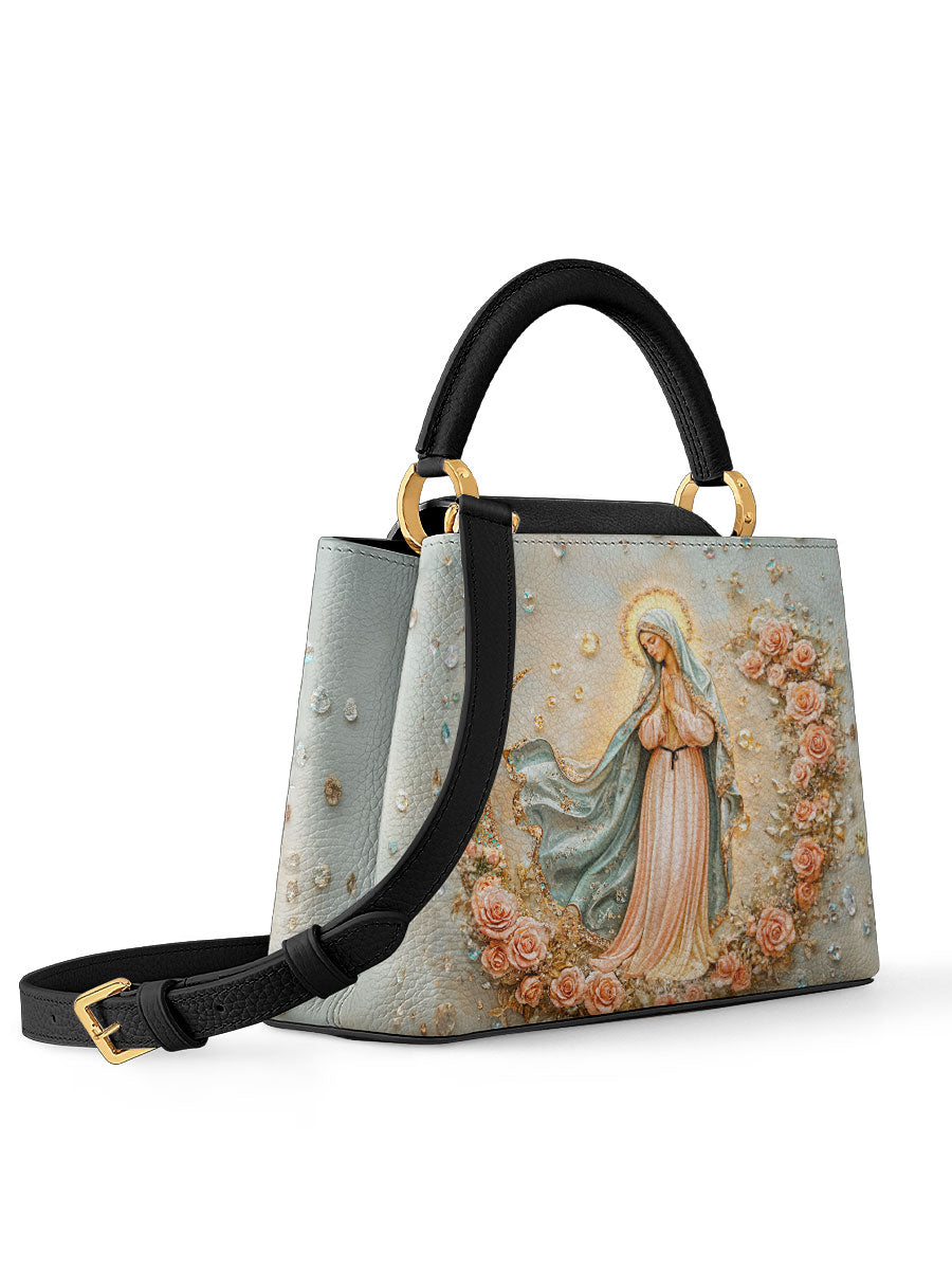 Divina The Crescent of Serenity Leather Satchel Bag