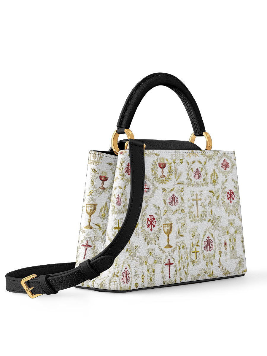 Divina The Timeless Faith Leather Satchel Bag