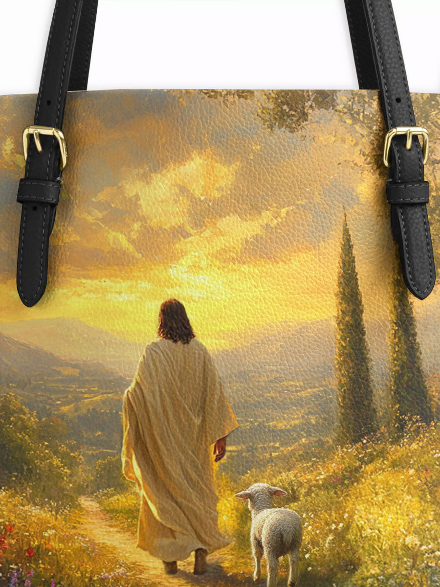 Divina Divine Light and Love Leather Tote Bag
