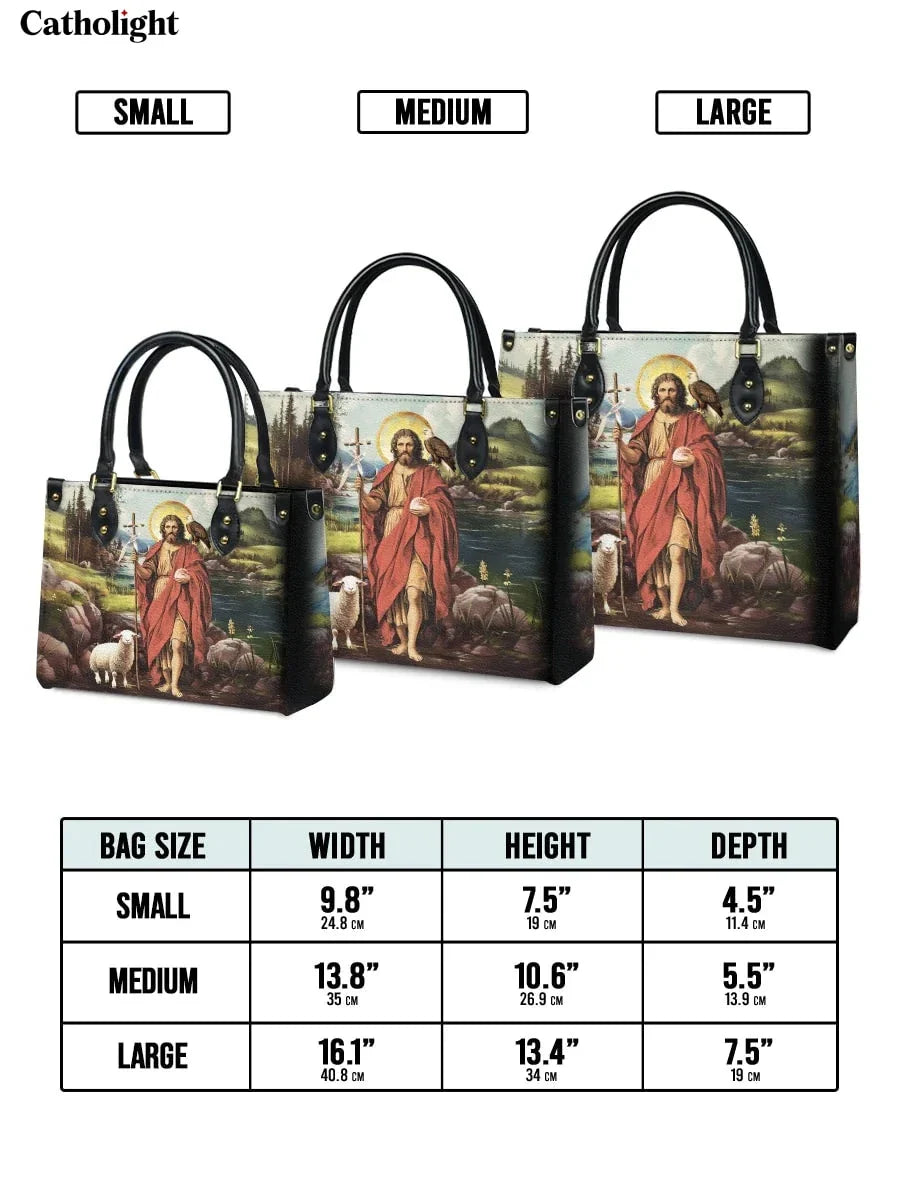 Divina  Saint John The Baptist Shepherd Leather Bag