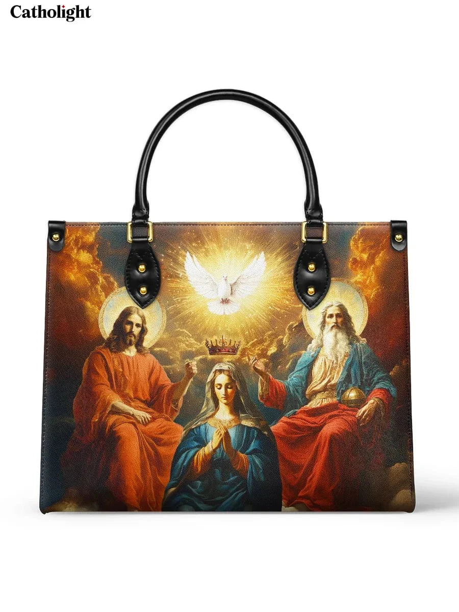 Divina  Coronation Of Mary Leather Bag