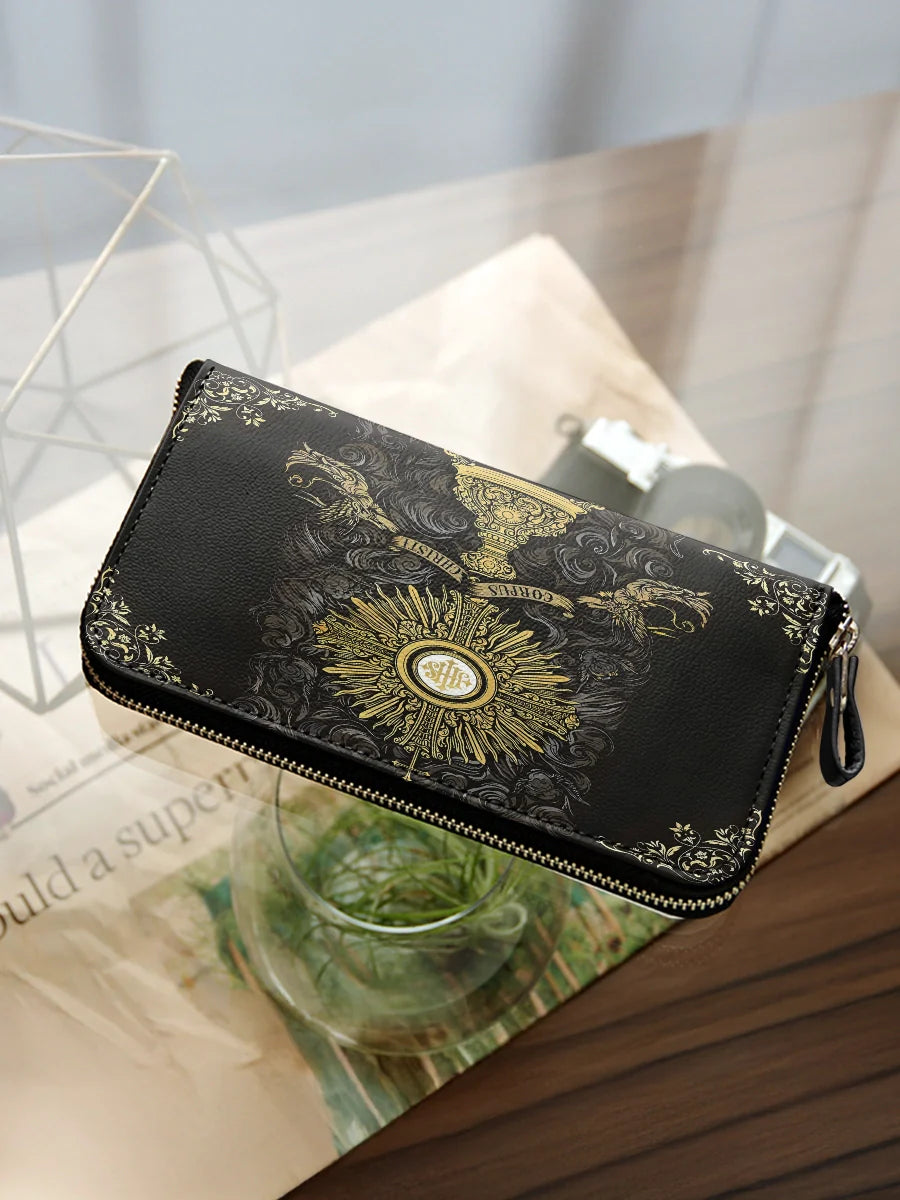 Free Matching Design Leather Wallet