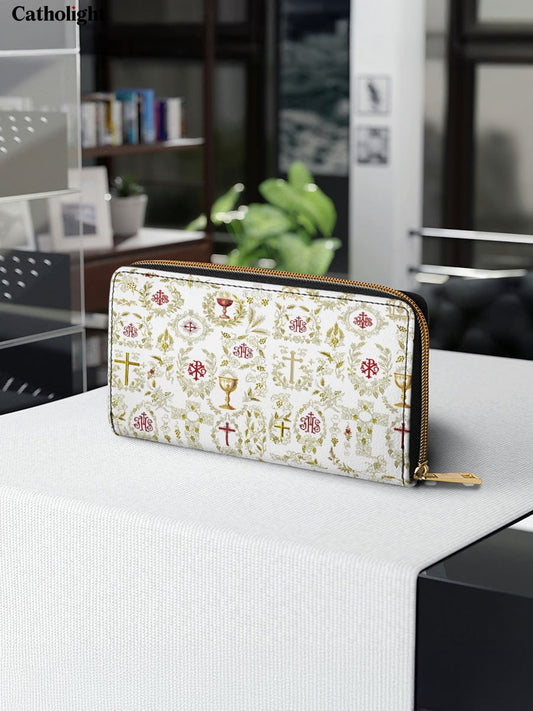 Divina  The Timeless Faith Leather Wallet Purse