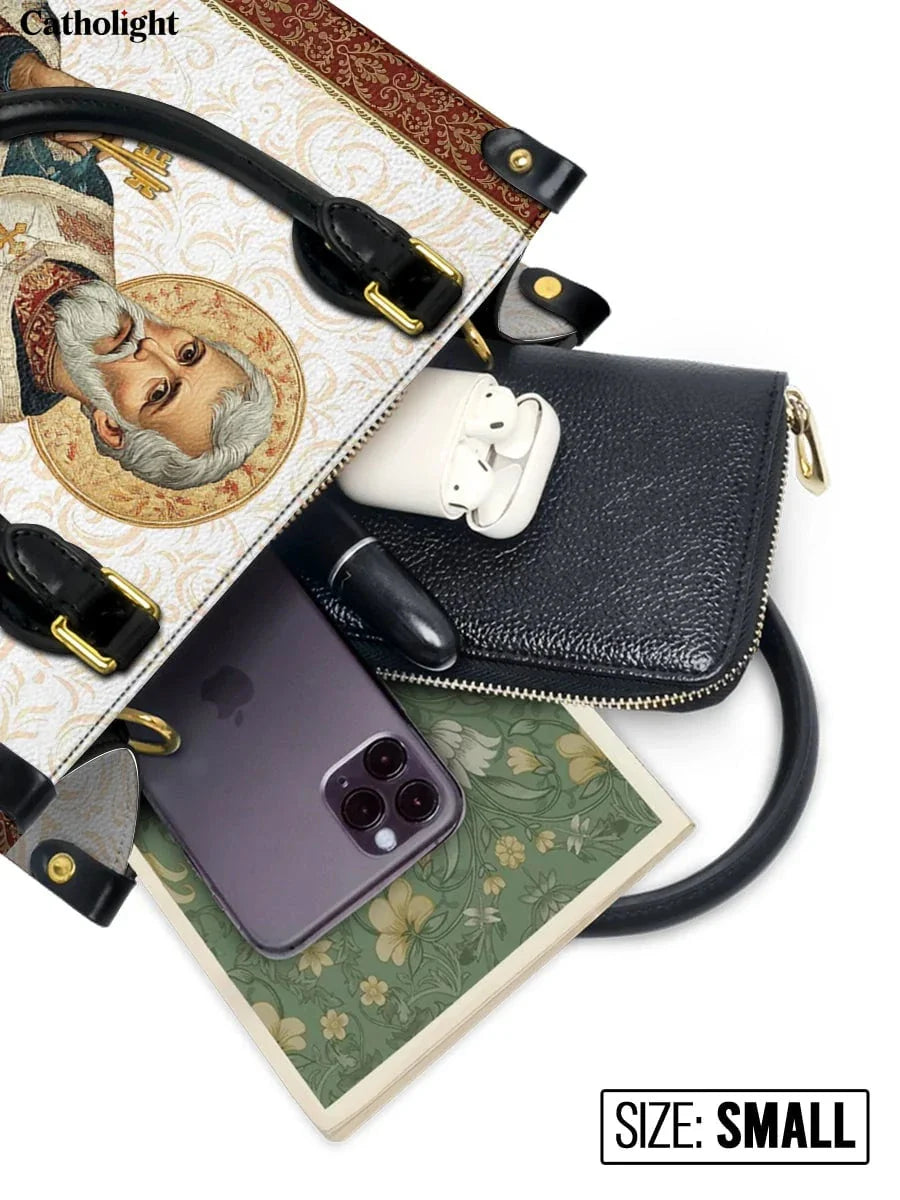 Divina  Saint Peter Reverence Leather Bag