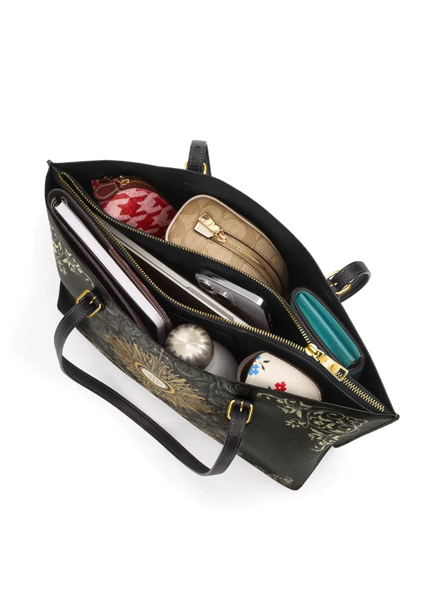 Divina The Corpus Christi Elegance Leather Tote Bag