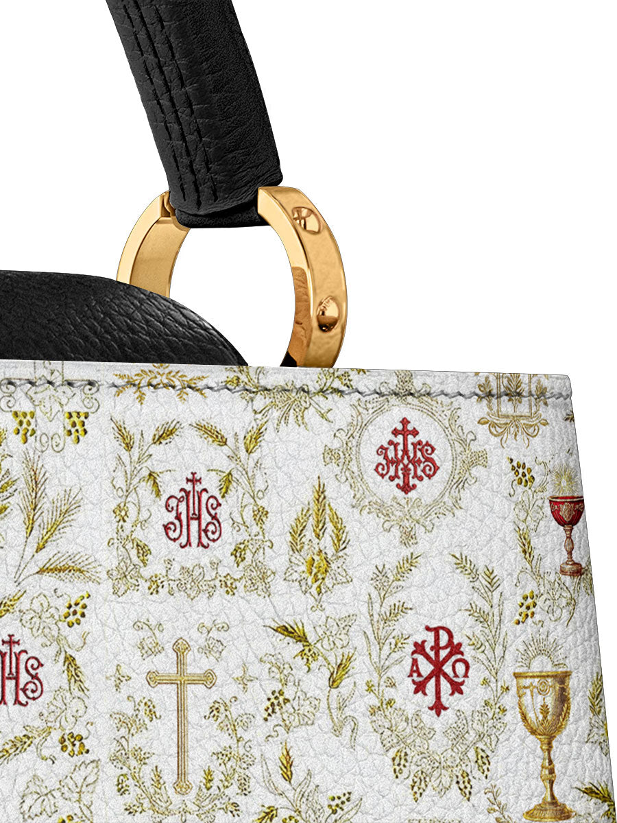 Divina The Timeless Faith Leather Satchel Bag