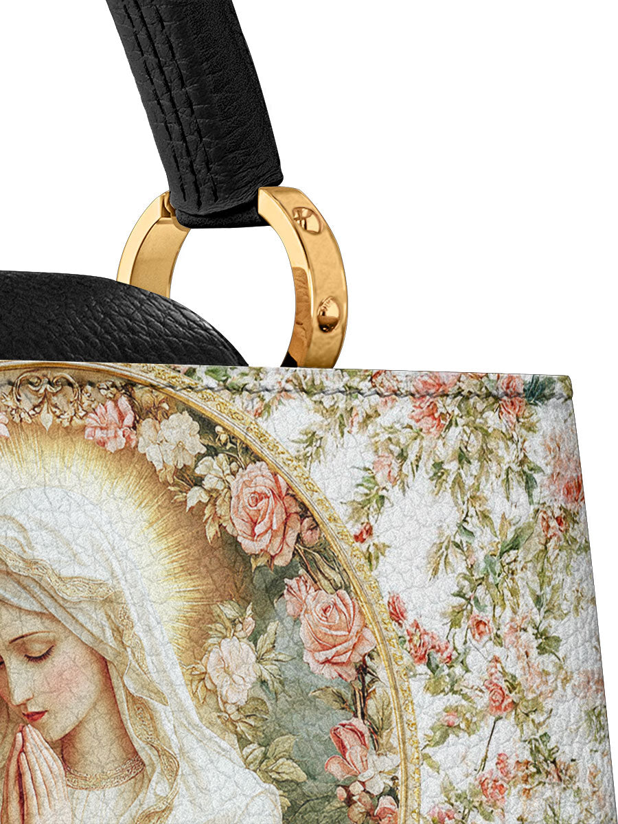 Divina Virgin Mary's Grace Leather Satchel Bag