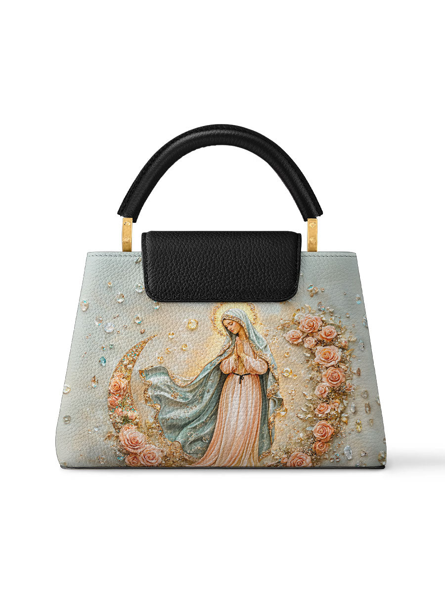 Divina The Crescent of Serenity Leather Satchel Bag